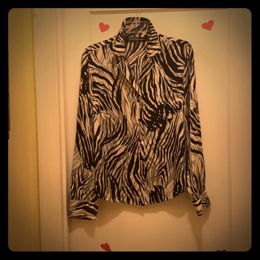 Zebra print blouse
